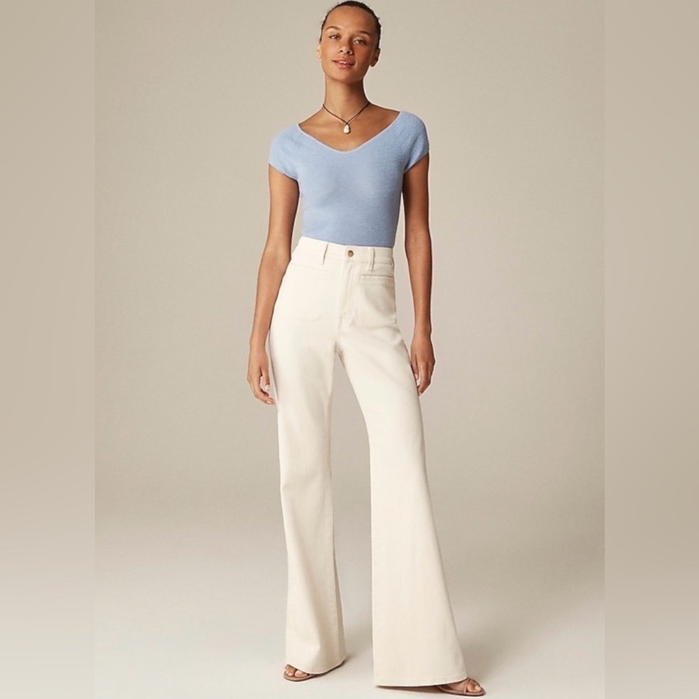 J. Crew 96 Vintage Cream Flare Jeans size 26